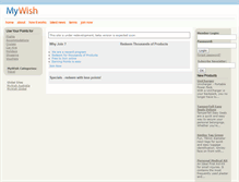 Tablet Screenshot of mywish.com